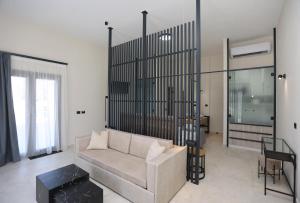 Гостиная зона в Caldera Suites "Ελιά"