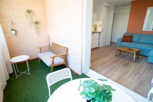 Гостиная зона в T2 Les Dauphins Giens