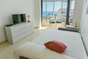 Posteľ alebo postele v izbe v ubytovaní Estudio Bonitas vistas al mar