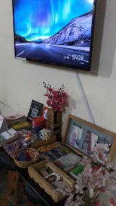 TV a/nebo společenská místnost v ubytování Casa Hostal La Vie en Rose