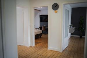 Postel nebo postele na pokoji v ubytování JUNIK Apartments Oberhausen