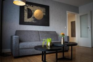 Posezení v ubytování JUNIK Apartments Oberhausen
