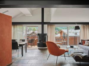 Posezení v ubytování Ascot Penthouse 160 m2 Matterhorn View