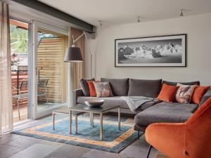 Posezení v ubytování Ascot Penthouse 160 m2 Matterhorn View
