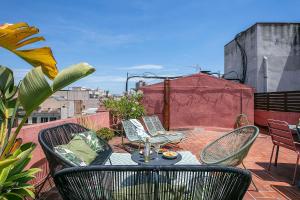 Balkón alebo terasa v ubytovaní Glam Penthouse Barcelona