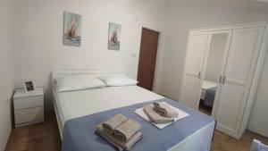 Ένα ή περισσότερα κρεβάτια σε δωμάτιο στο Luxury city centre apartment with stunning view