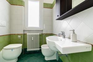 Koupelna v ubytování Best Apartment in Cossato
