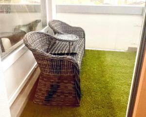 Zona de estar de Wohnung mit wunderschönem Seeblick