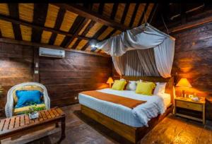 Ένα ή περισσότερα κρεβάτια σε δωμάτιο στο Bungalow Soka +31 φωτογραφίες