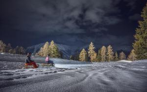 Hotel Dischma durante l'inverno