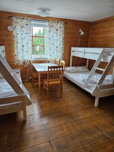 Postel nebo postele na pokoji v ubytování Idrefjällens Sport Hostel