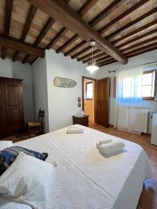 Postel nebo postele na pokoji v ubytování Agriturismo Melodie Toscane Sorano