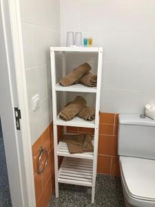 A bathroom at Bahia Colon