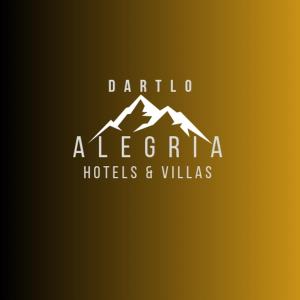 a logo for a hotel with a mountain at ALEGRIA at DARTLO in Dart'lo