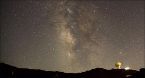 a starry night with the milky way in the sky at SKI PLAZA SIERRA NEVADA & Zona Baja in Sierra Nevada +33 photos