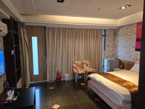 Letto o letti in una camera di 礁溪景觀溫泉會館