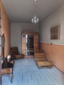 Posezení v ubytování La Locanda del Maggiociondolo