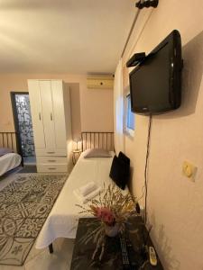 TV a/nebo společenská místnost v ubytování Apartmani Padrov