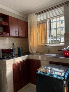 Η κουζίνα ή μικρή κουζίνα στο Thee haven Boulevard