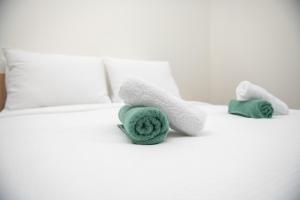 Postel nebo postele na pokoji v ubytování Prenoćište CMA