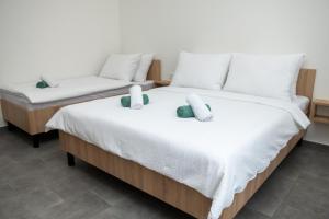 Postel nebo postele na pokoji v ubytování Prenoćište CMA