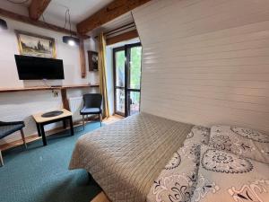 Telewizja i/lub zestaw kina domowego w obiekcie Villa Tatrydom