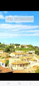 Un cartel que dice que estás en un globo en una ciudad. en Massilia Calling appartement Marseille proche métro climatisé bien décoré, en Marsella