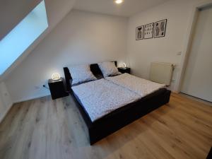 Postel nebo postele na pokoji v ubytování Ferienwohnung Olpe