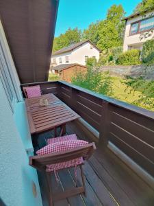 Balkón nebo terasa v ubytování Ferienwohnung Olpe