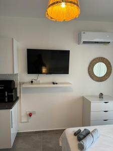 Μια τηλεόραση ή/και κέντρο ψυχαγωγίας στο Siesta Summer House - Long Beach İskele