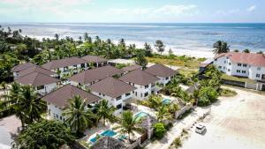 an aerial view of a resort on the beach at Maracuja villa Zanzibar in Bwejuu