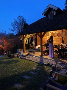 Zahrada ubytování Drinska Villa Cabin