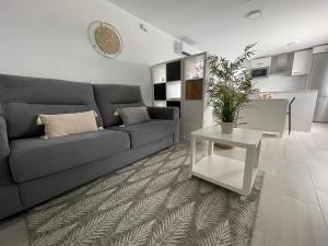 a living room with a couch and a table at Apartamento Victoria Deluxe in Fuente Obejuna