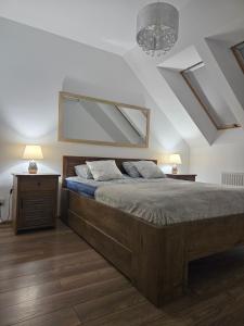 Postel nebo postele na pokoji v ubytování Apartament Platinum