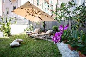Vonkajšia záhrada v ubytovaní FICO MAGICO -Appartamento con giardino, Genova Centro Storico, Acquario