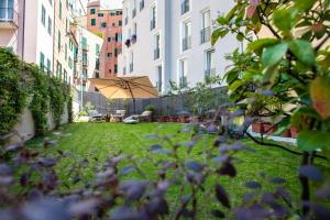 Vonkajšia záhrada v ubytovaní FICO MAGICO -Appartamento con giardino, Genova Centro Storico, Acquario