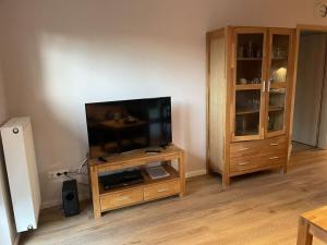 TV a/nebo společenská místnost v ubytování Alter Badweg Holiday Apartment 1