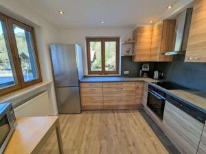 Η κουζίνα ή μικρή κουζίνα στο Alpentraum Comfortable holiday residence