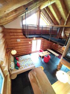 Posezení v ubytování Chalet Helen Deluxe Zimmer