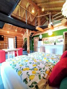 Postel nebo postele na pokoji v ubytování Chalet Helen Deluxe Zimmer
