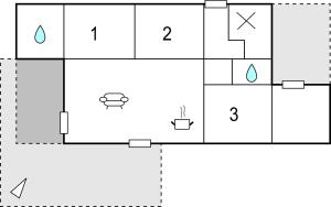 Κάτοψη του Amazing Home In Glesborg With Wifi