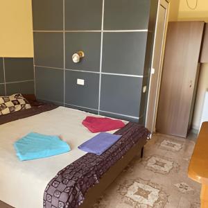Postel nebo postele na pokoji v ubytování Baza otdykha Yantar