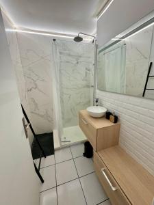 Koupelna v ubytování Agréable T3 idéalement situé
