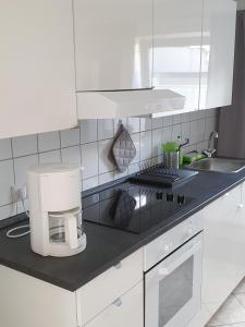 Kuchyň nebo kuchyňský kout v ubytování Ferienwohnung - Hitzacker - Tießau