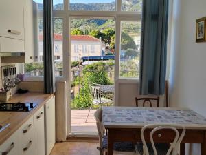 Kuchyň nebo kuchyňský kout v ubytování Apartments Lena