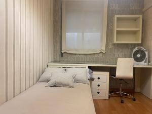 Postel nebo postele na pokoji v ubytování Bonito Apartamento con wifi y patio