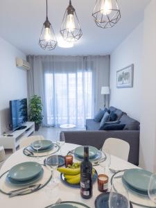 Χώρος καθιστικού στο Lloret apartment & parking