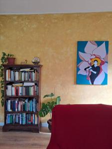 Knihovna v bed and breakfast