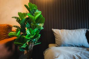 Louis Homestay at Netizen Residence SOHO客房内的一张或多张床位