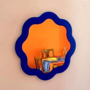 a picture of a table with a plate on it at Casa Giù in Cecina